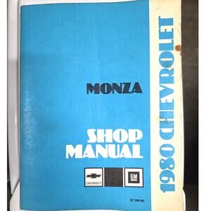 1980 Chevrolet Monza Shop Manual OEM Service Repair Guide ST 300-80 GM Vintage
